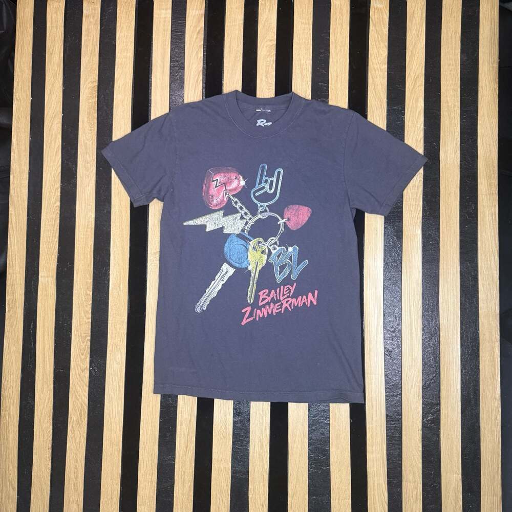 Bailey Zimmerman Tour Graphic T-Shirt Gray Size S